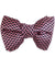 Tom Ford Silk Bow Tie Pink Black Herringbone