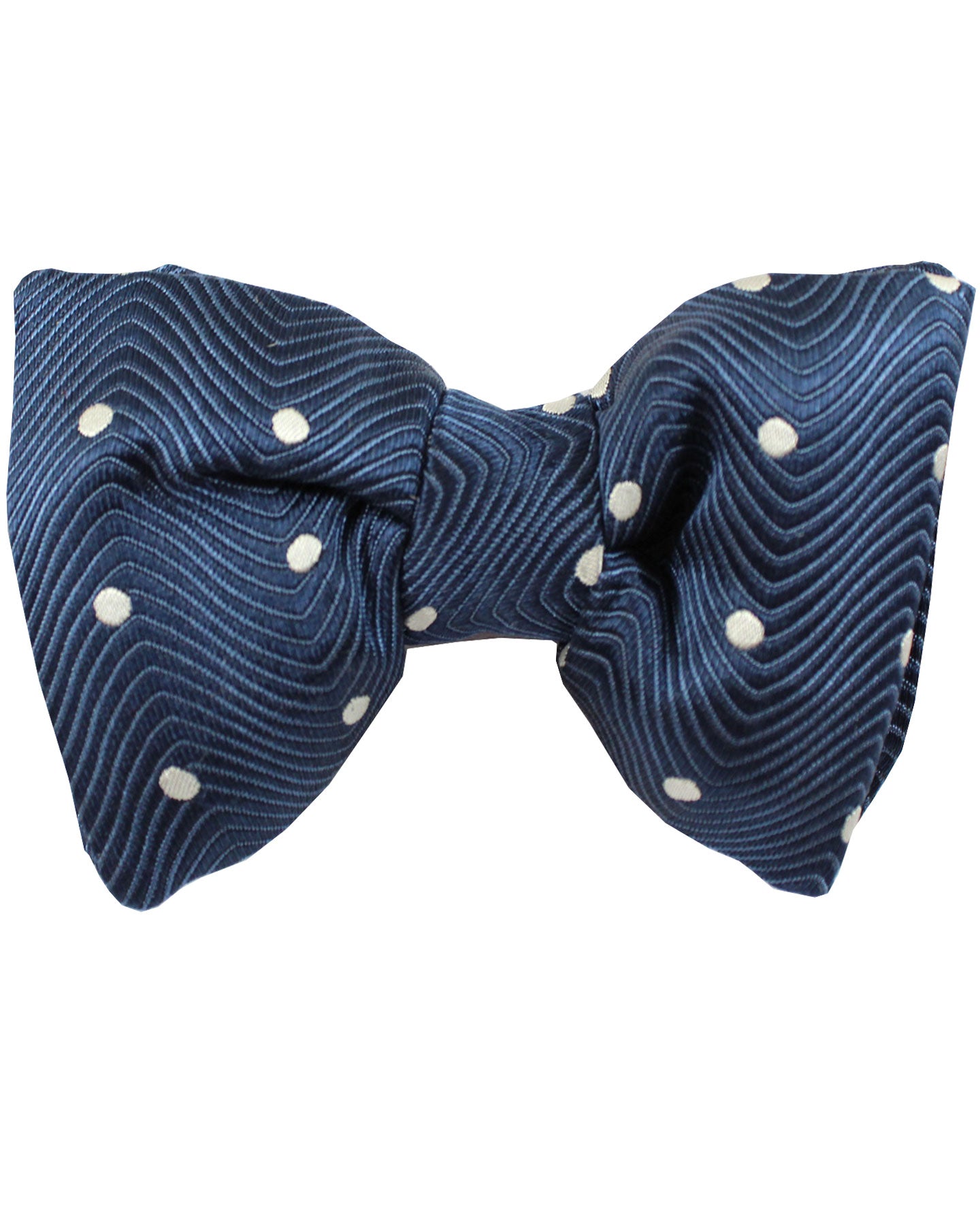Tom Ford Silk Bow Tie Dark Blue Dots