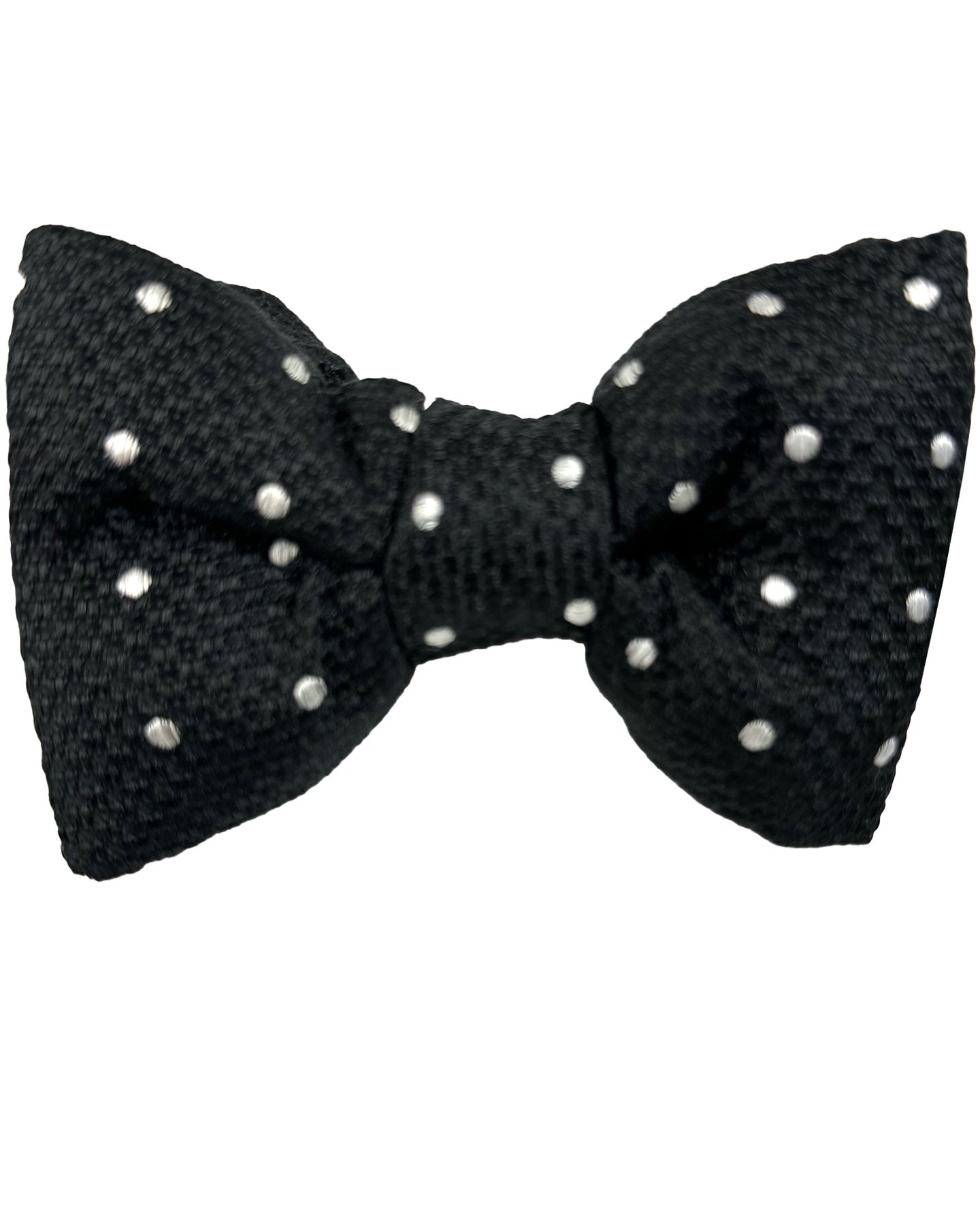 Tom Ford Silk Bow Tie Black Silver Dots