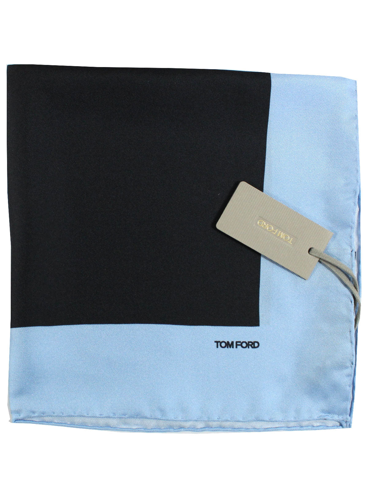 Tom Ford Pocket Square Blue Solid