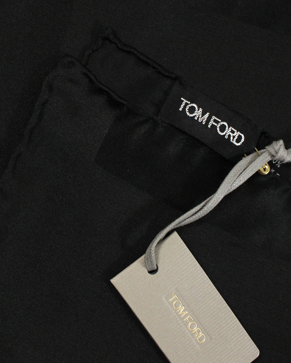Tom Ford Green Cotton Pocket Square