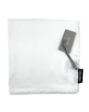 Tom Ford Pocket Square White Solid