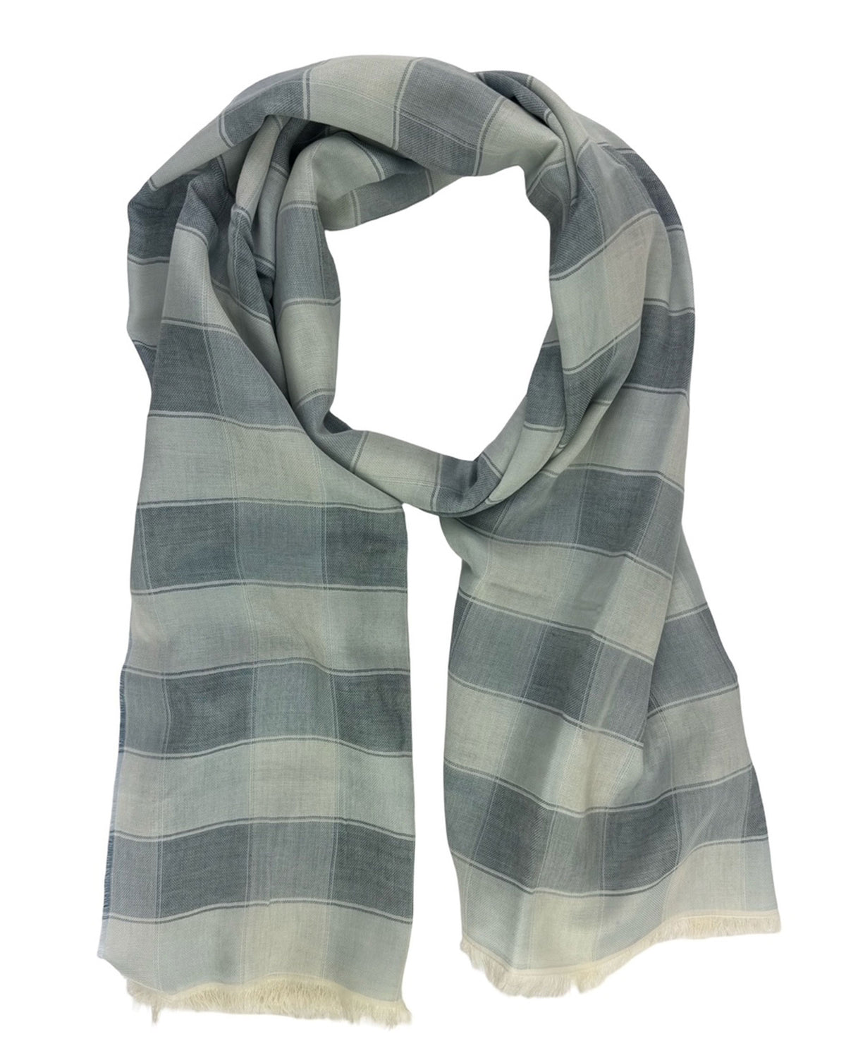 Tom Ford Scarf Light Blue Check 