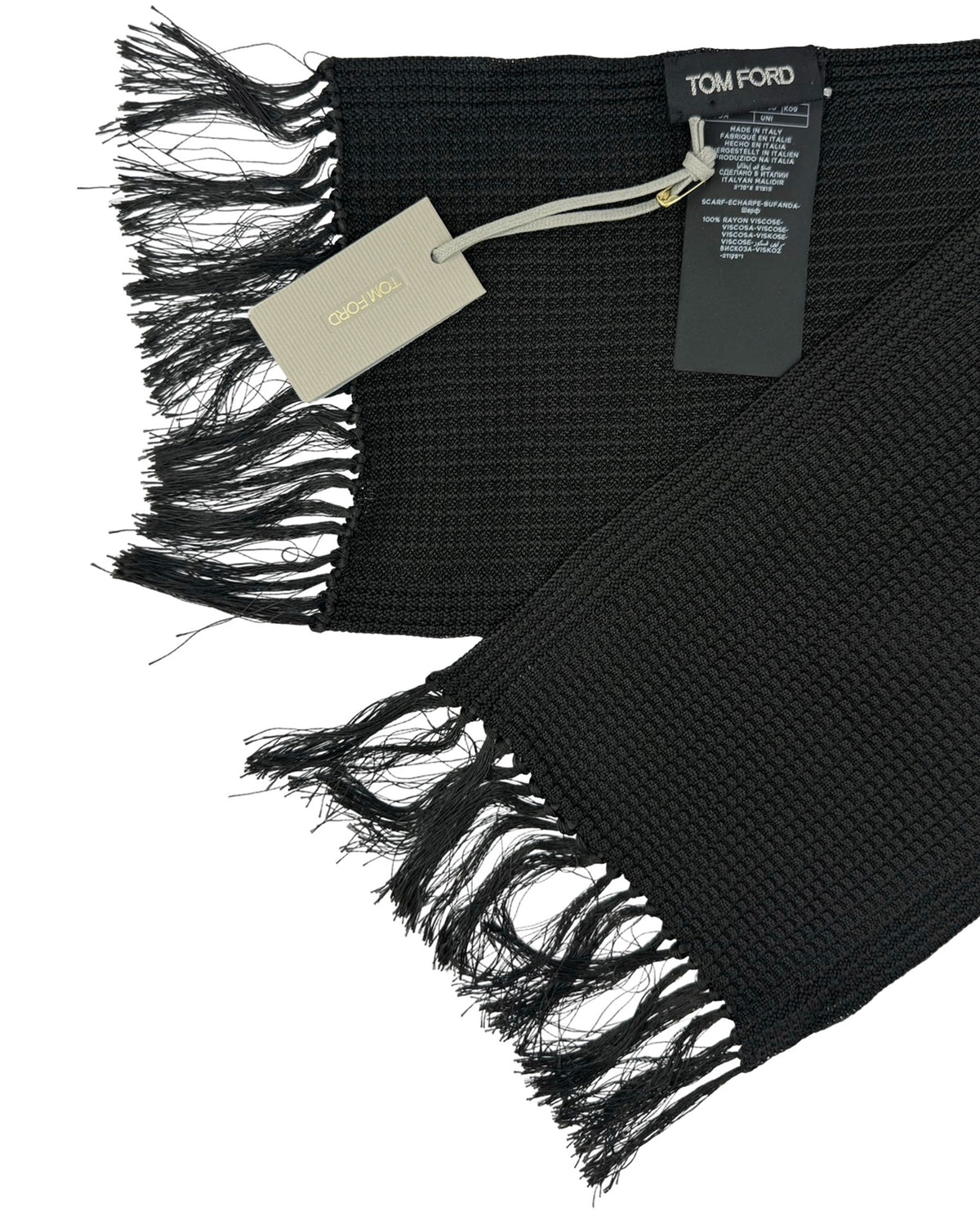 Tom Ford Scarf Black Fringe
