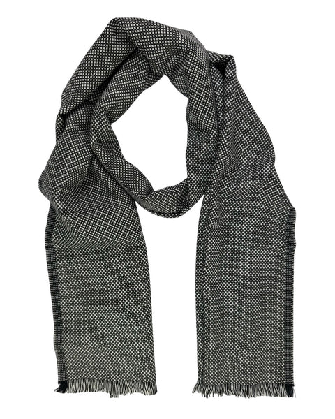 Tom Ford Scarf Black Silver - Wool Silk - Tie Deals