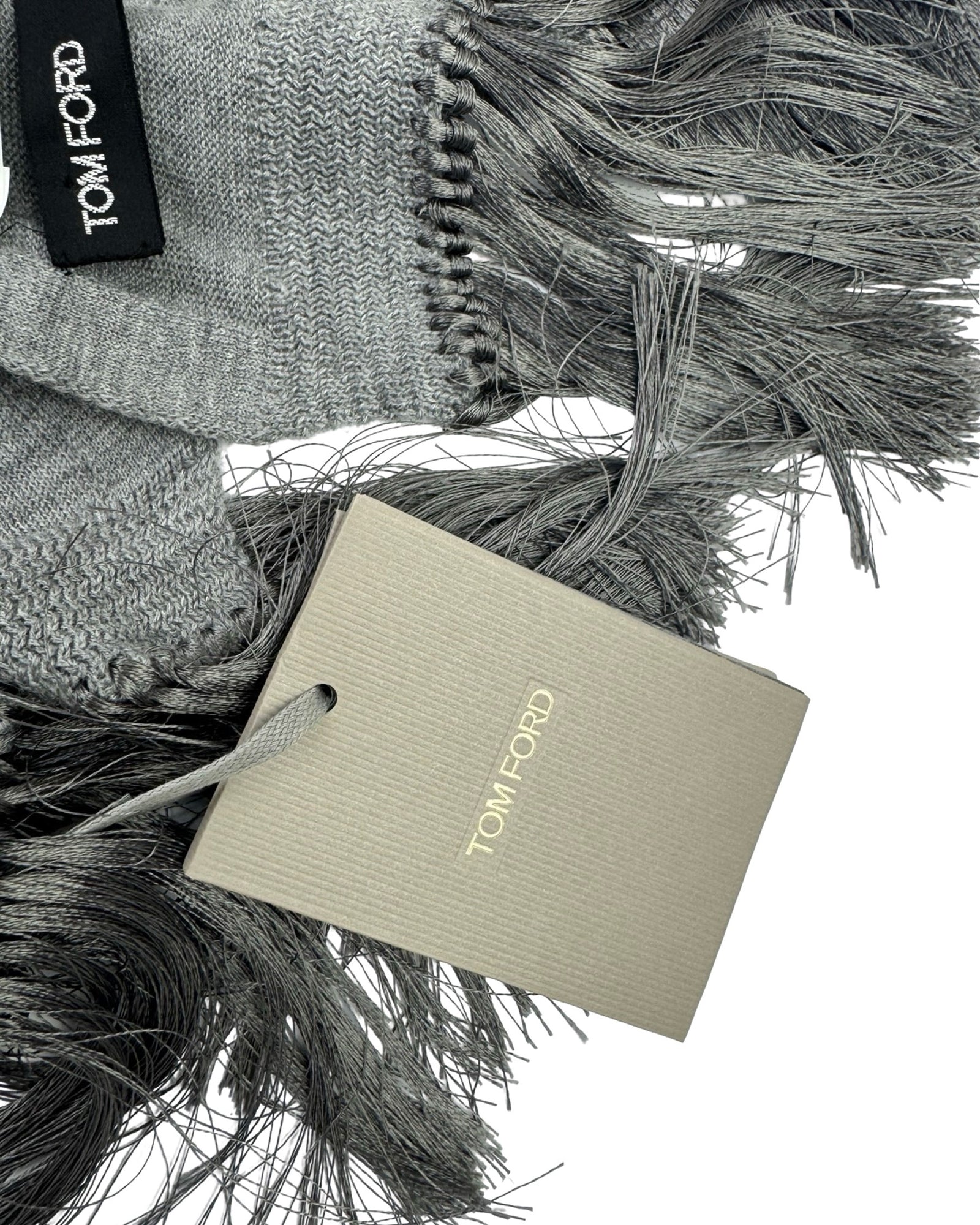 Heather Gray Fringe Scarf