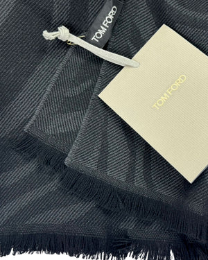 Tom Ford Scarf Black Gray 