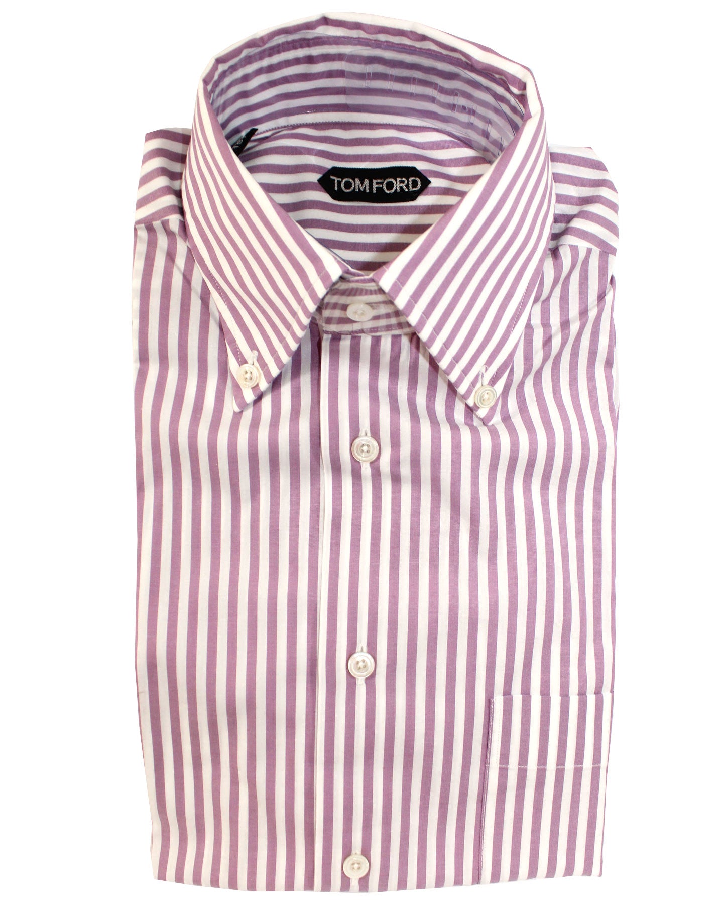Tom Ford Button-Down Shirt Purple White Stripes Modern Fit 39 - 15 1/2 - Tie Deals Tom Ford Button-Down Shirt Purple White Stripes Modern Fit 39 - 15 1/2 - Tie Deals