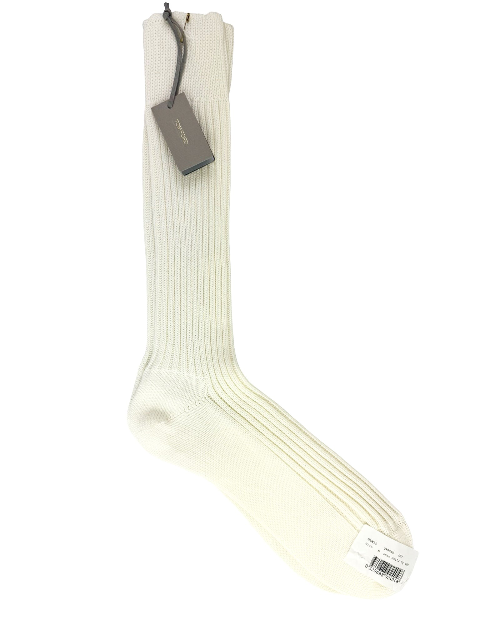 Tom Ford Crew Socks White - M FINAL SALE