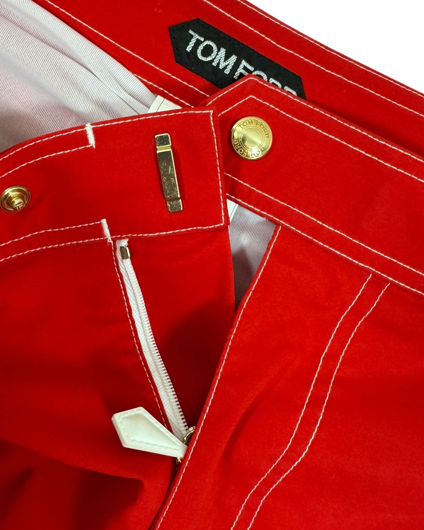 Tom Ford Swimwear Red Swim Shorts New