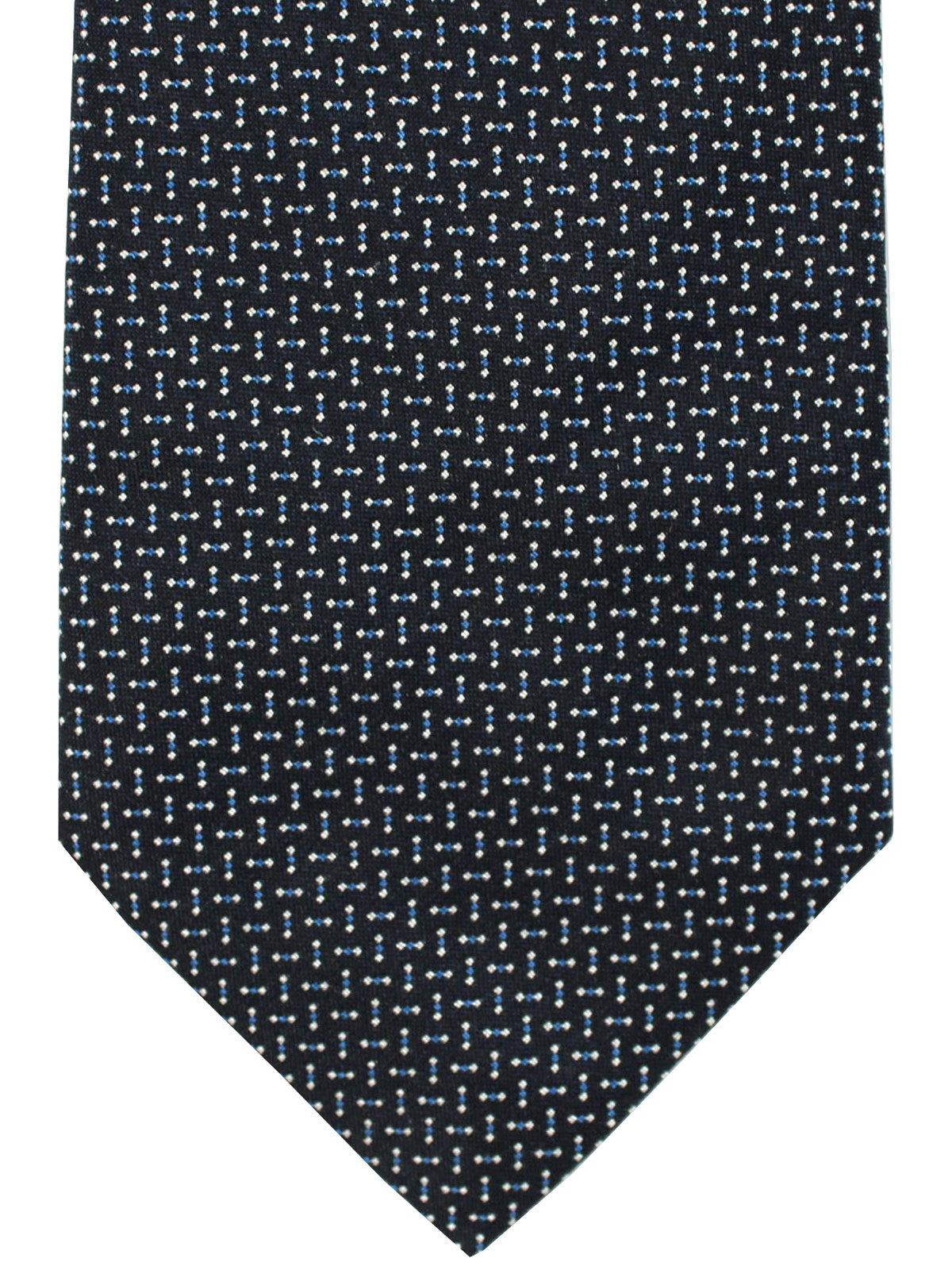 Armani Tie Midnight Blue Geometric SALE - Tie Deals