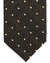Tom Ford Silk Necktie Brown Black Dots
