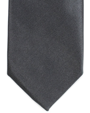 Tom Ford Silk Necktie Charcoal Gray Solid