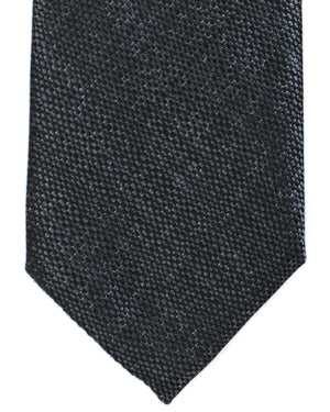 Tom Ford Silk Tie Dark Gray Micro Pattern