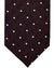 Tom Ford Silk Wool Tie Black Purple Silver Mini Dots