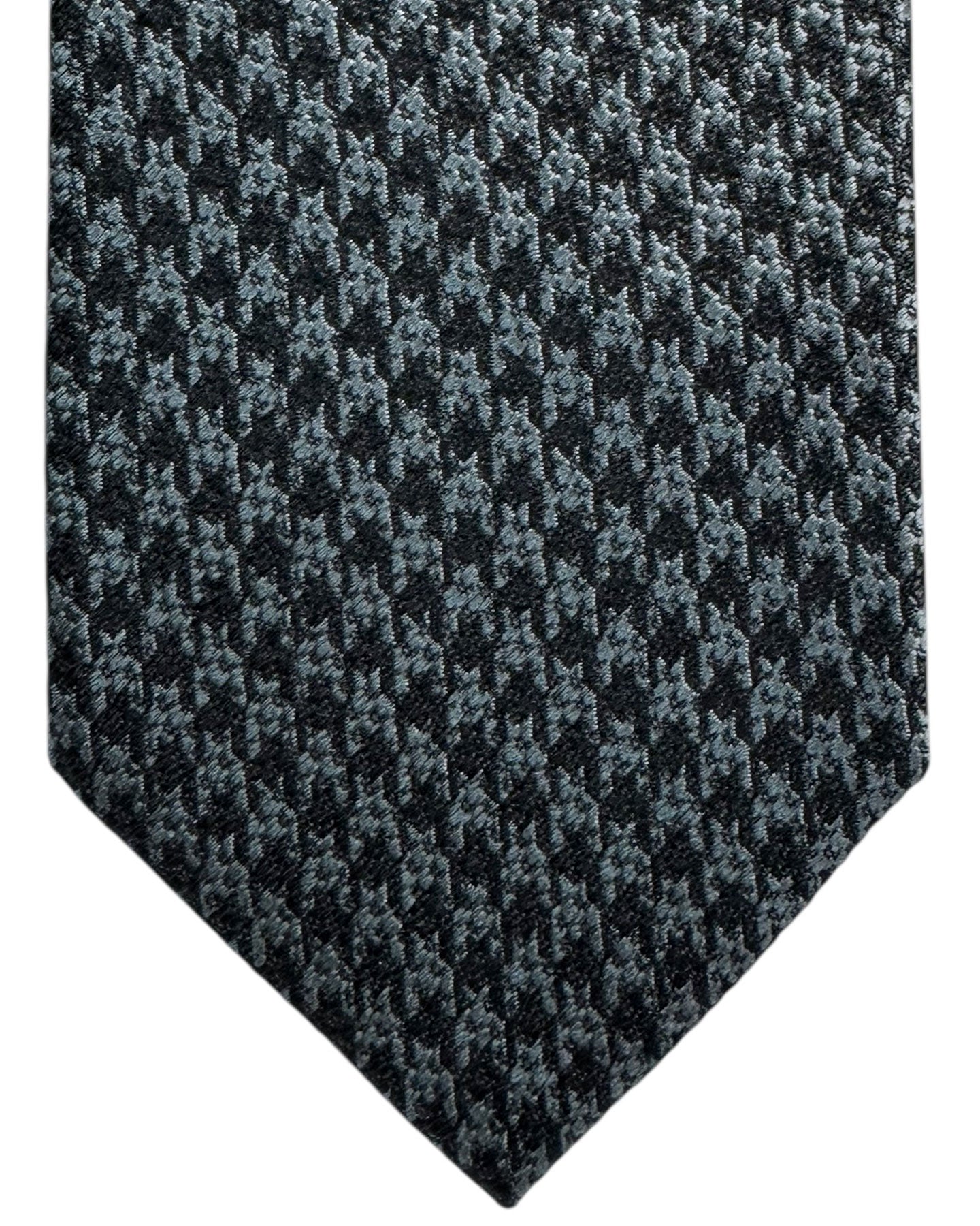 Tom Ford Tie Gray Houndstooth Signature Design