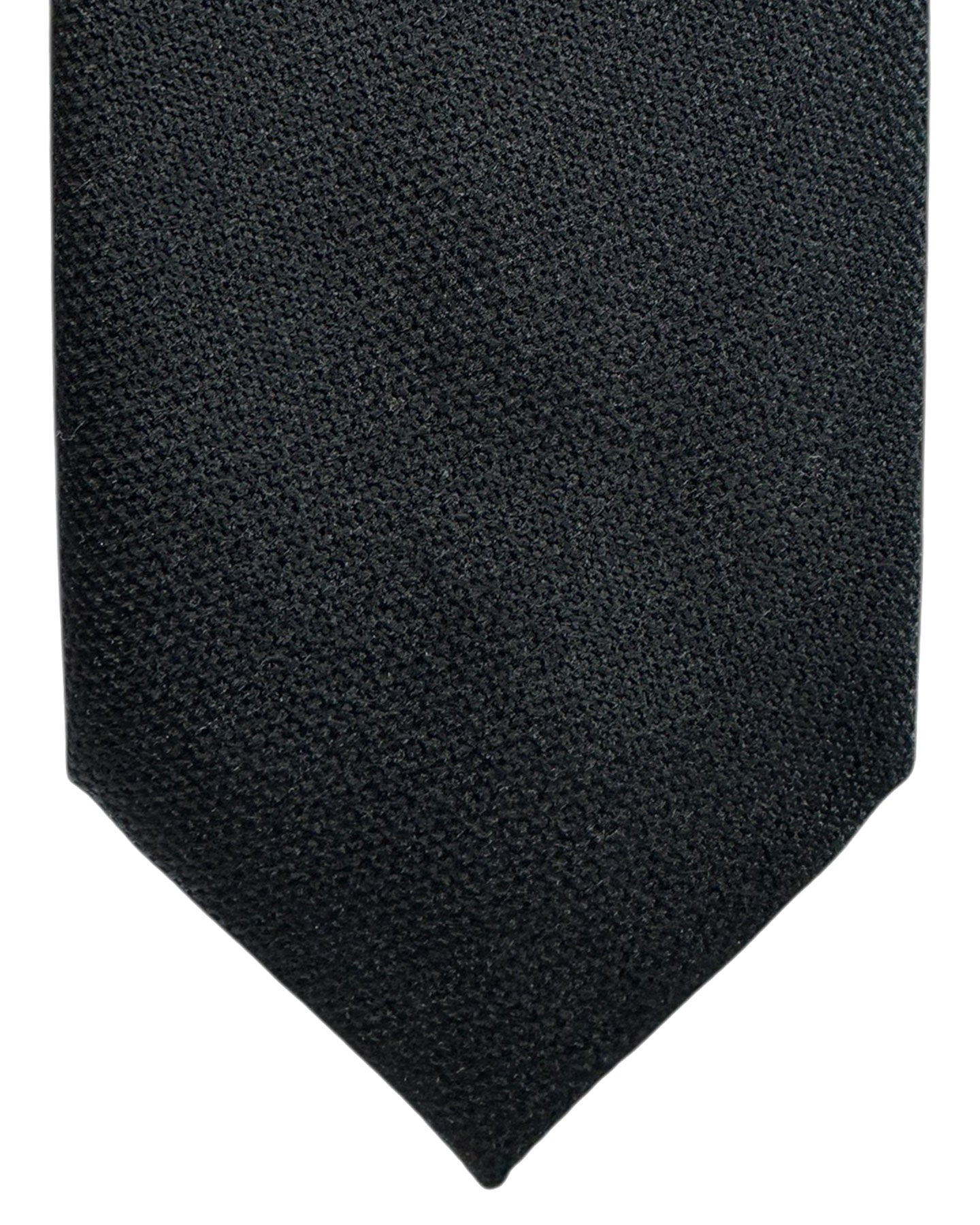 Tom Ford Tie Solid Black Pattern