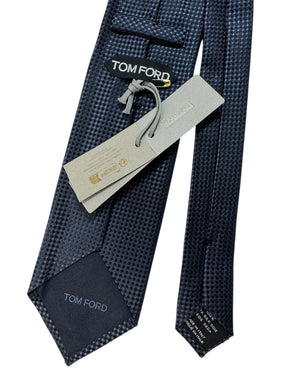 Tom Ford Silk Tie Midnight Blue Design