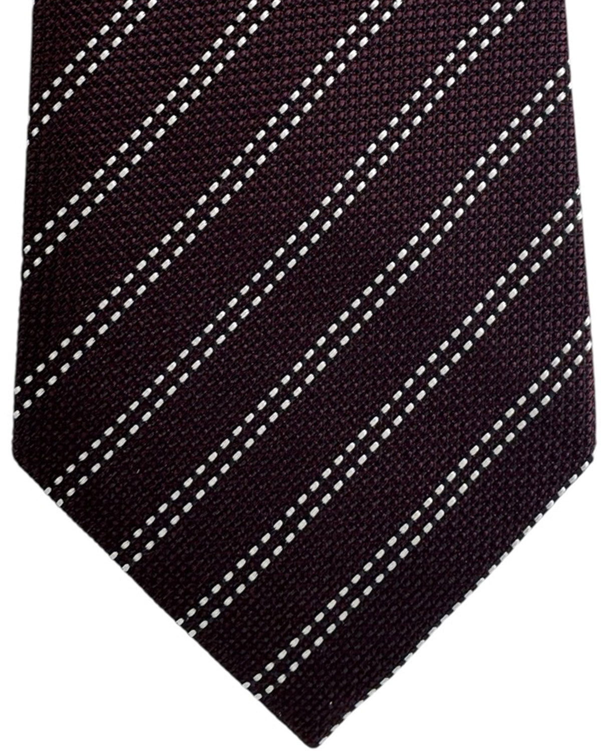 Tom Ford Tie Brown Stripes - Wide Necktie