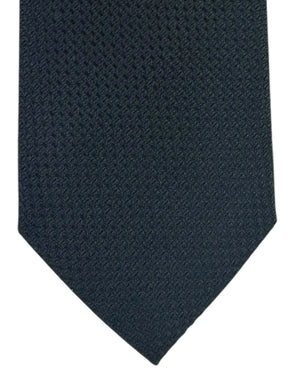 Tom Ford Silk Tie Black Tonal Micro Fan