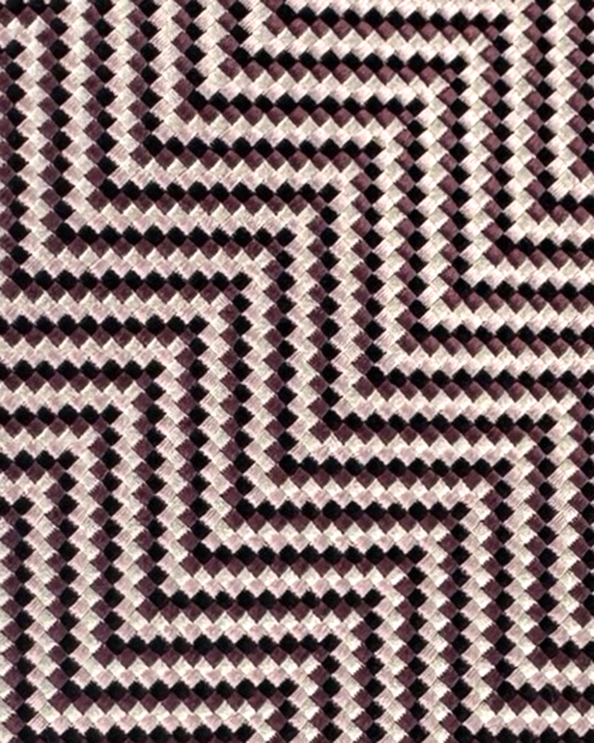 Tom Ford Tie Silver Brown Herringbone - Wide Necktie