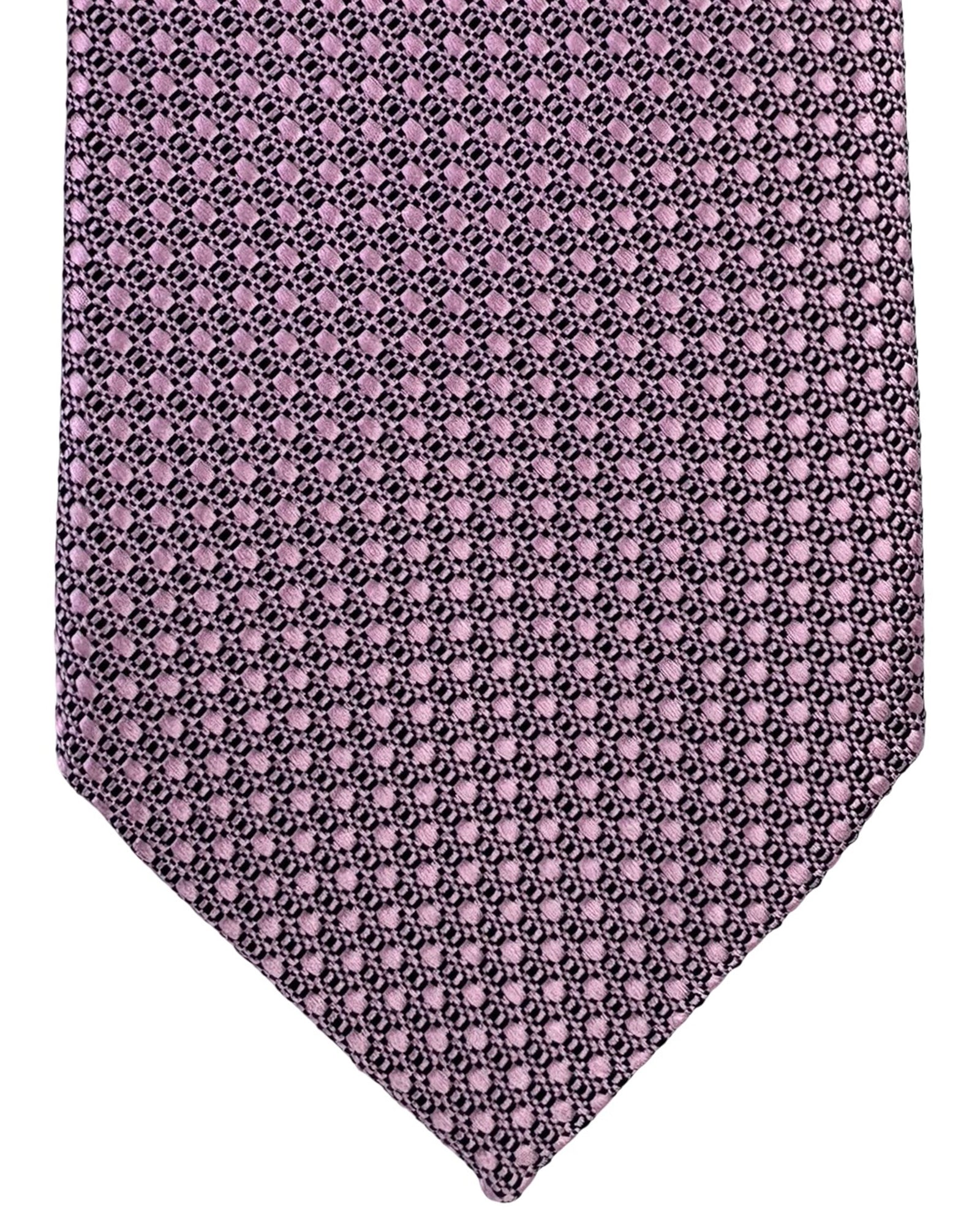 Tom Ford Silk Tie Pink Pattern