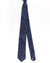 Ungaro Cotton Tie Dark Blue Gray Leaves - Narrow Cut Designer Necktie