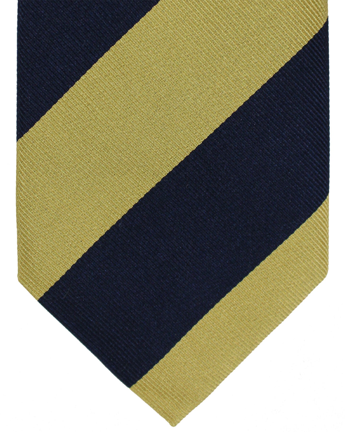 Mustard Navy Tie