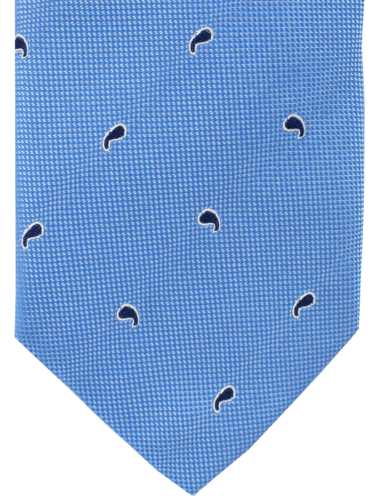 Massimo Valeri Extra Long Tie Blue Paisley
