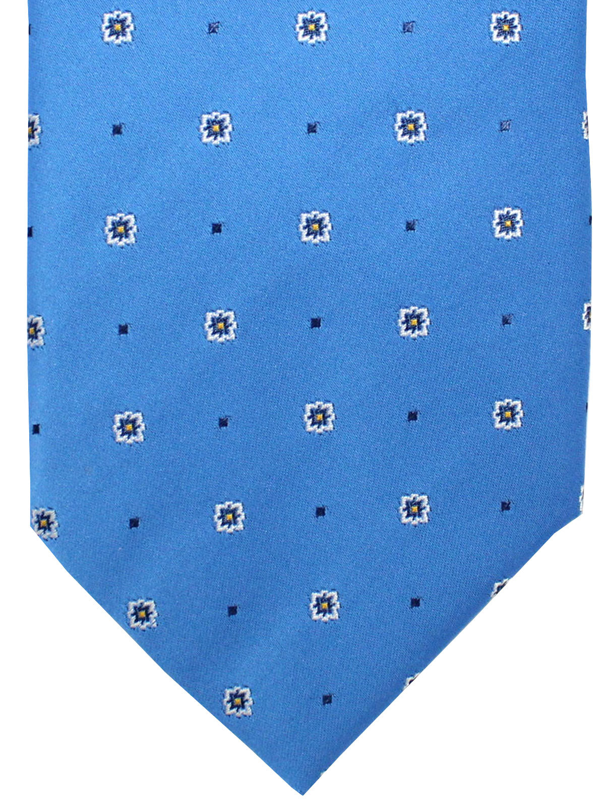 Massimo Valeri Extra Long Tie Blue Geometric
