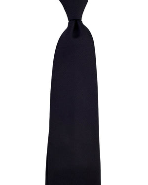 Valextra Silk Tie Black Bordeaux Micro Weave - Wide Necktie