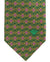 Versace Silk Tie Green Purple Gold Geometric Medusa