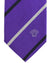 Versace Silk Tie Purple Medusa Stripes