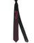 Versace Tie Black Magenta Horizontal Stripes Baroque - Narrow Necktie