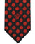 Versace Tie Black Red Polka Dots - Narrow Necktie