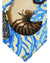 Versace Silk Tie Yellow Blue Coral & Floral Design