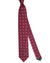 Versace Silk Tie Bordeaux Red Blue Medallions Design