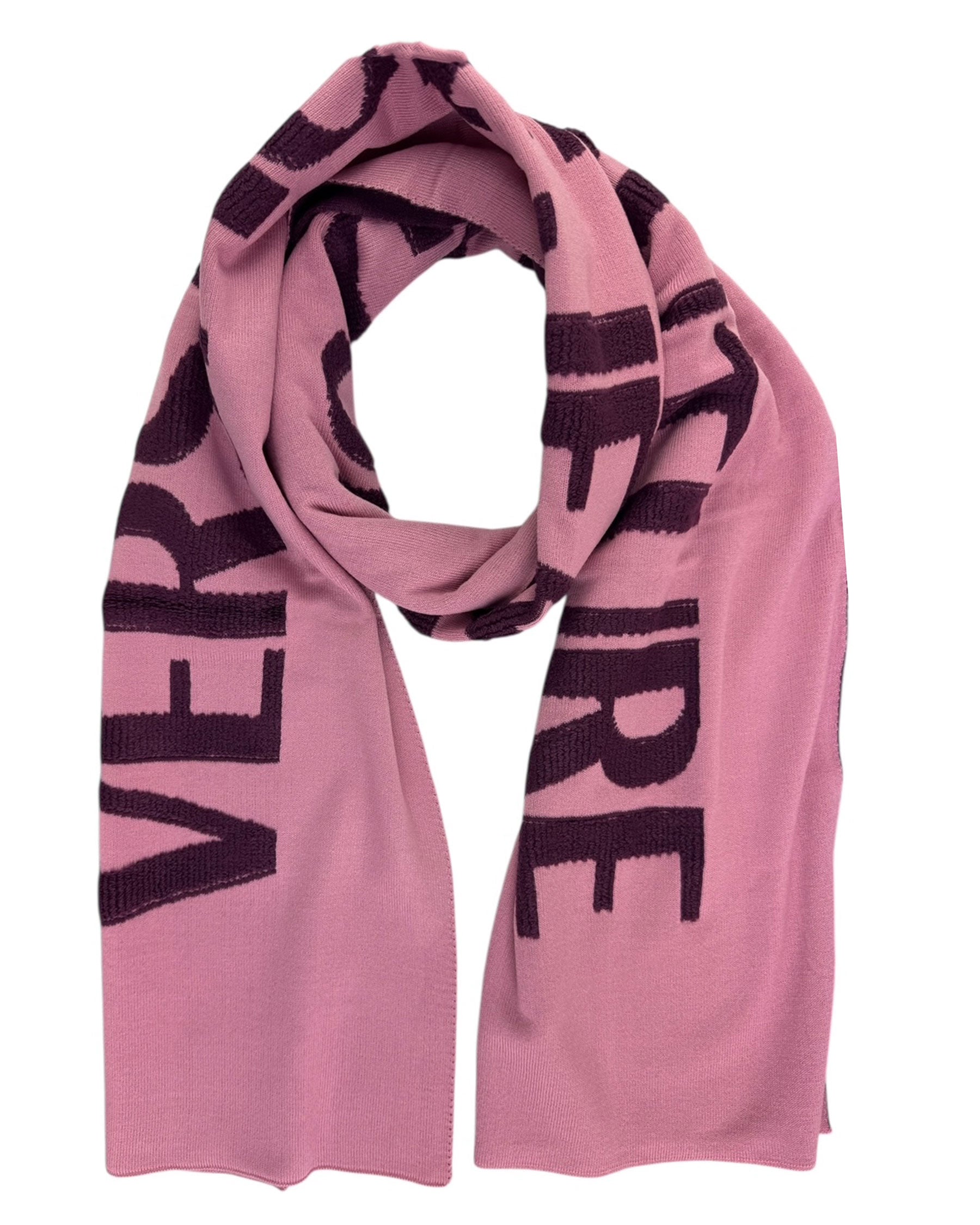 Versace Scarf Pink Purple Logo -  Versace Jeans Couture - Fall/ Winter 2025/ 2026 Collection