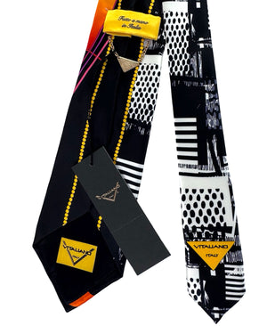 Black White Orange Signature Design