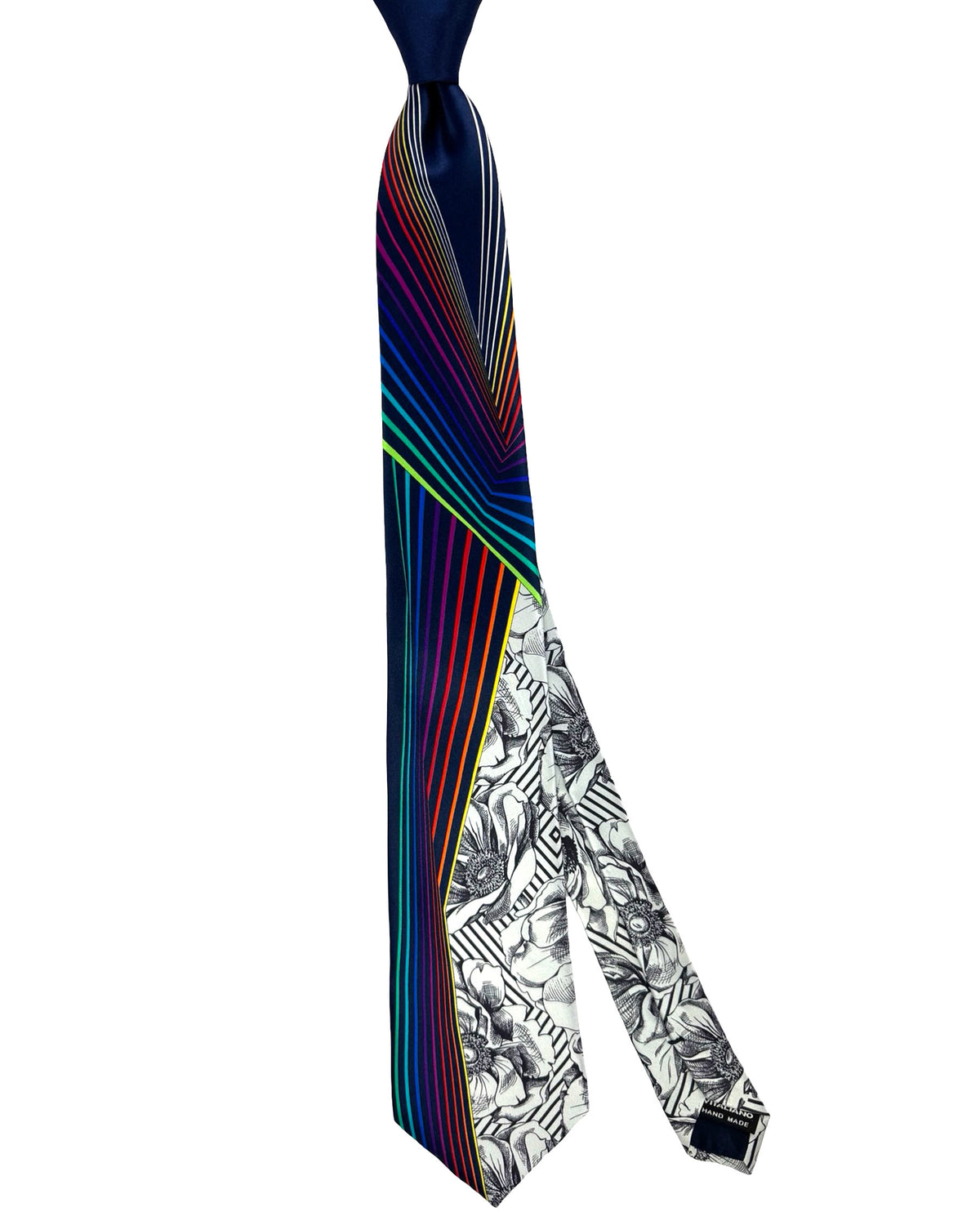 Vitaliano Pancaldi Tie Gray Floral 
