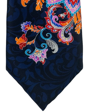 Vitaliano Pancaldi Silk Tie Oversized Paisley