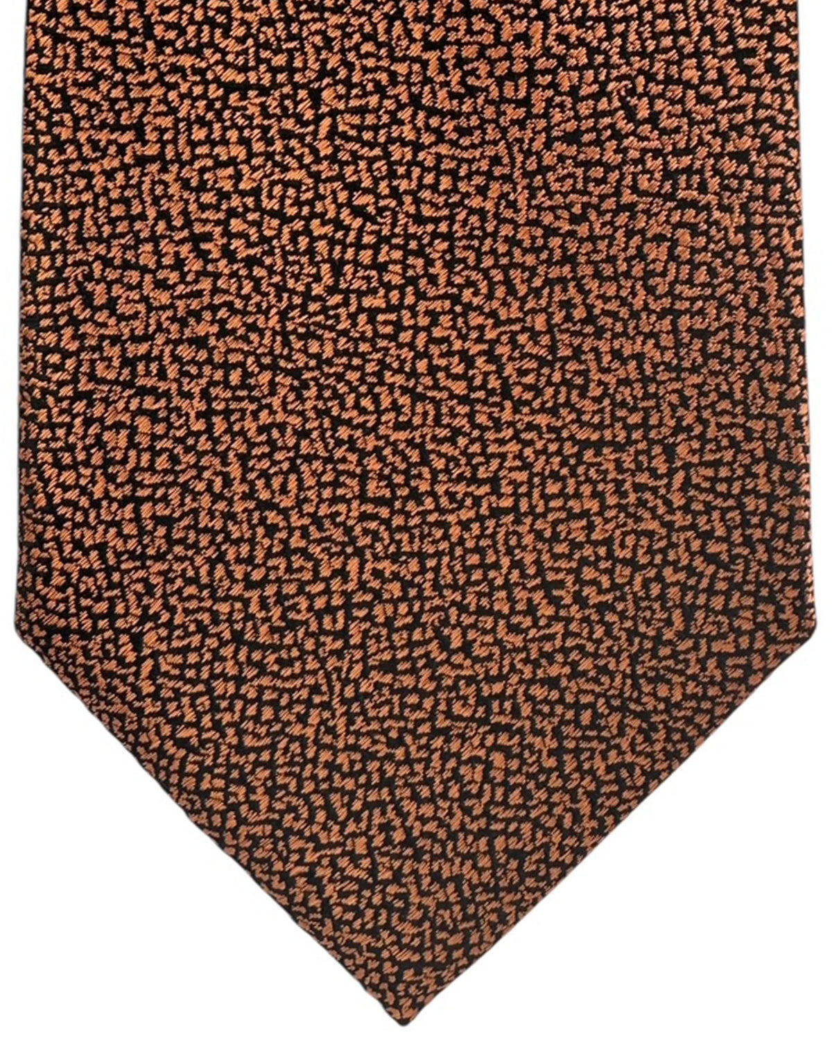 Ermenegildo Zegna Tie Orange Texture