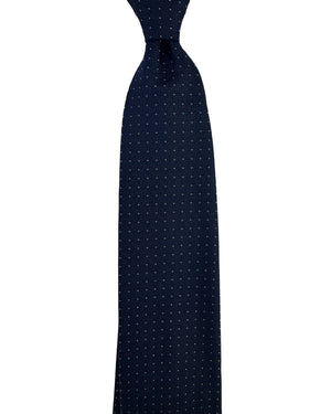 Ermenegildo Zegna Midnight Blue Silver Micro Dots