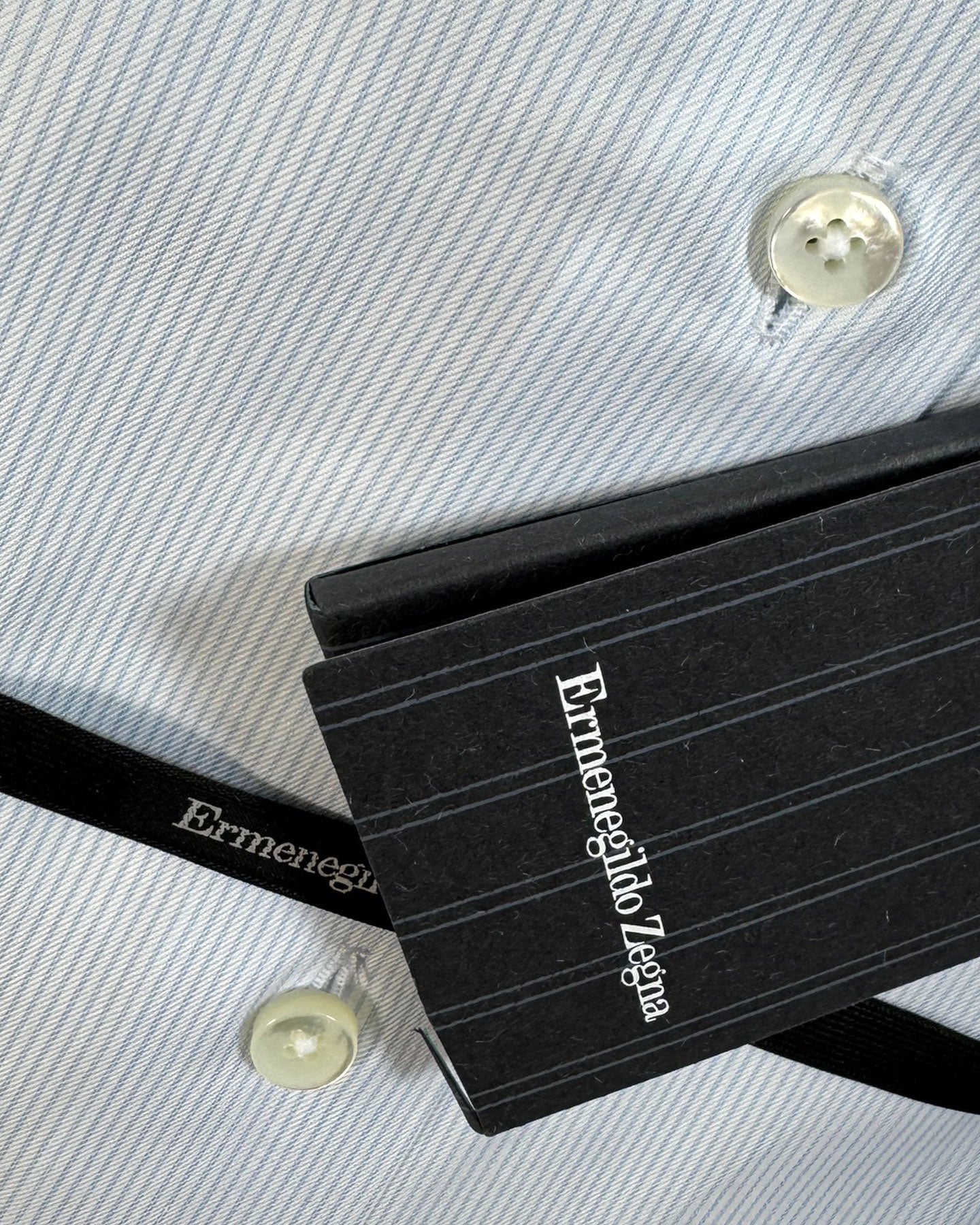 Ermenegildo Zegna Dress Shirt White Blue