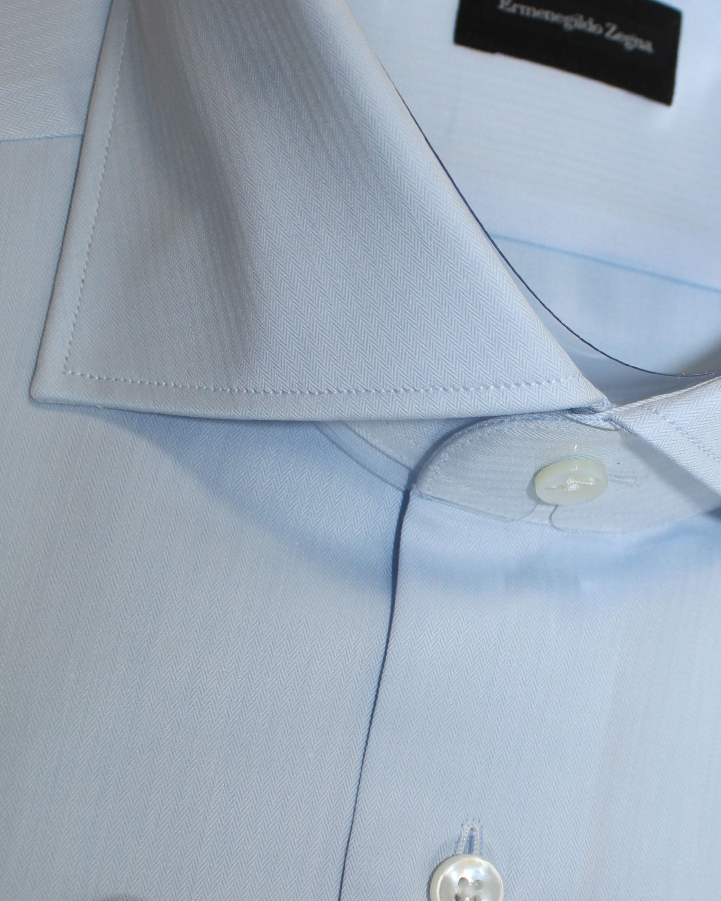 Ermenegildo Zegna Dress Shirt Light Blue 40