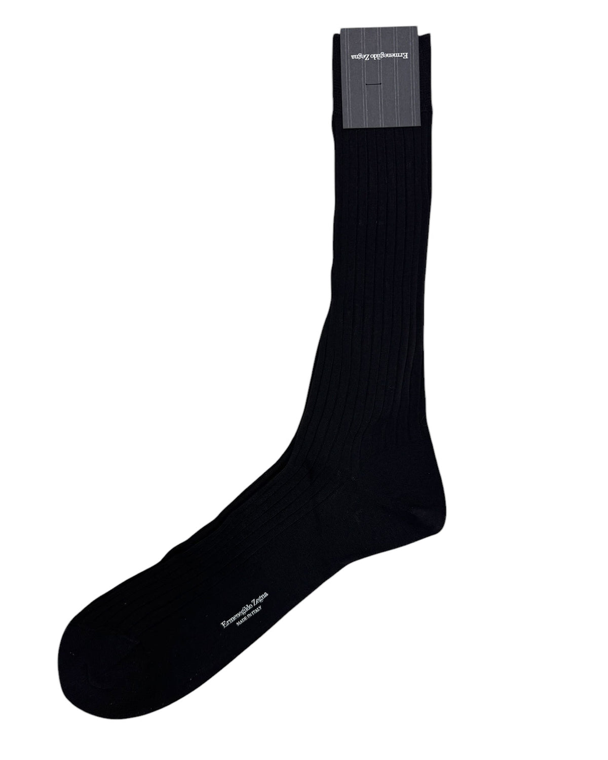Ermenegildo Zegna Socks Dark Brown Solid Ribbed
