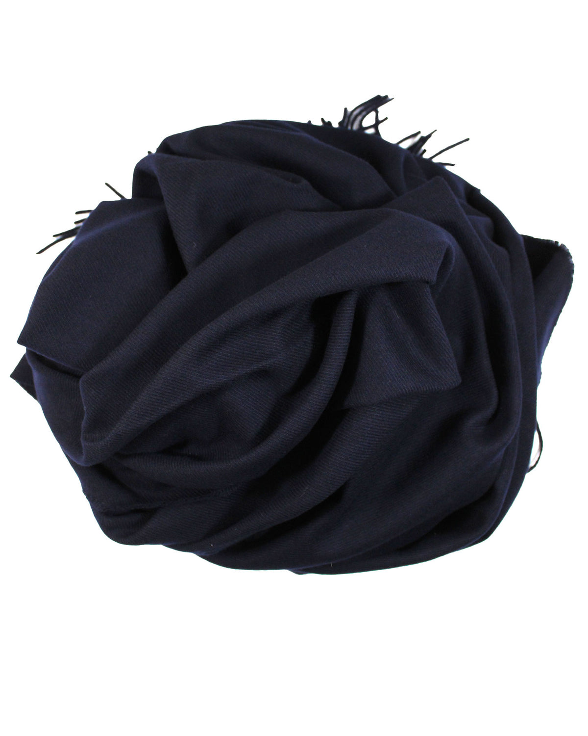 Tessitura Di Novara Cashmere Throw Blanket Dark Blue 
