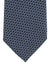 Ermenegildo Zegna Tie Couture XXX Dark Blue Metallic Blue Geometric