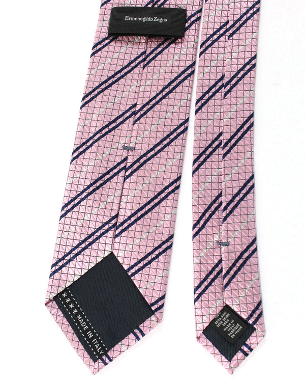 Ermenegildo zegna midnight discount and bluebonnet stripe tie