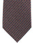 Ermenegildo Zegna Tie Black Brown Silver Micro Pattern - Trecapi Collection